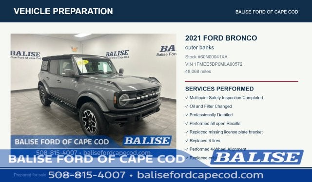 2021 Ford Bronco Outer Banks