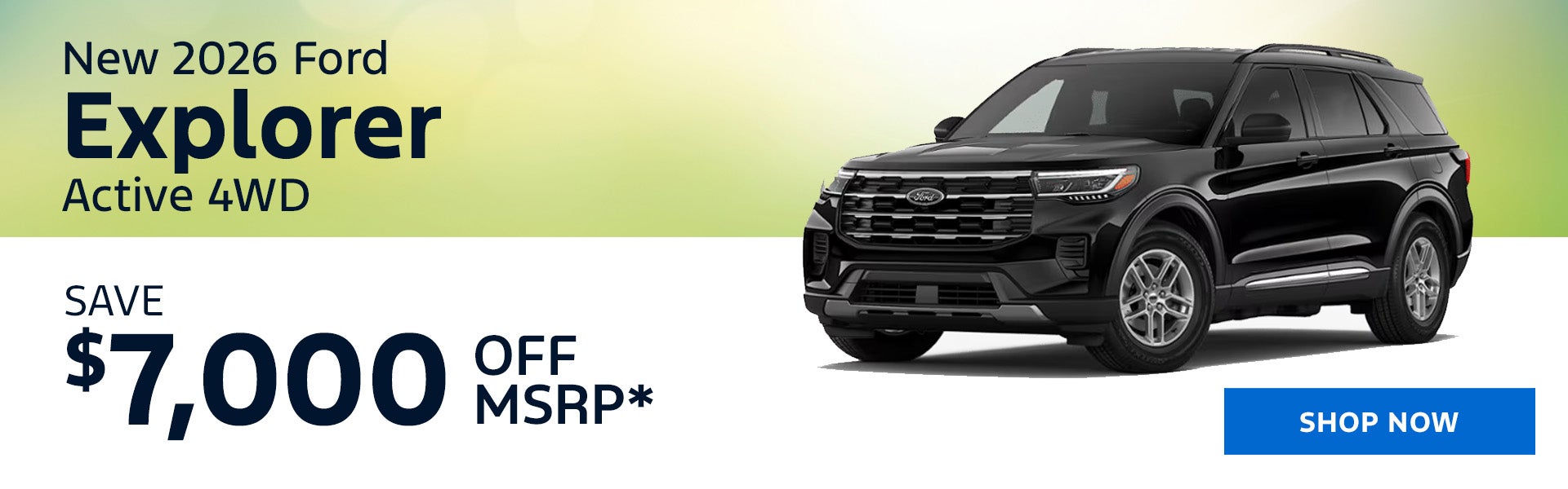 New 2026 Ford Explorer Active 4WD