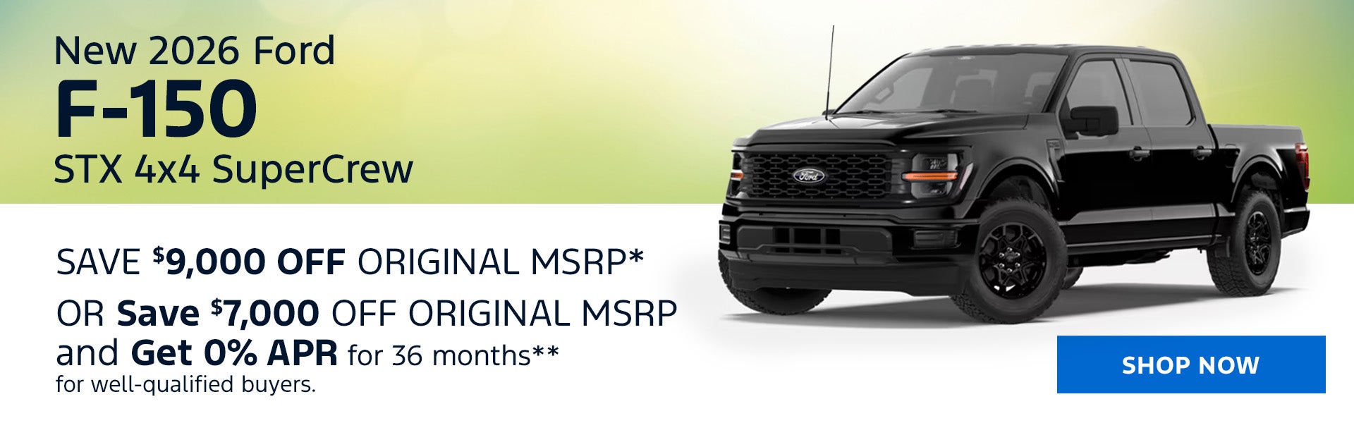 New 2026 Ford F-150 STX 4x4 SuperCrew