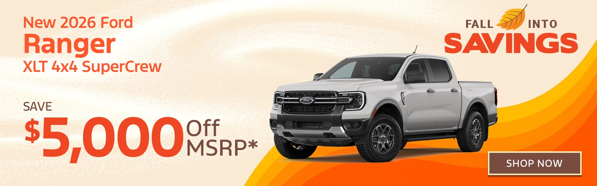 New 2026 Ford Ranger XLT 4x4 SuperCrew