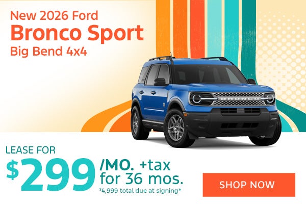 New 2026 Ford Bronco Sport Big Bend 4x4